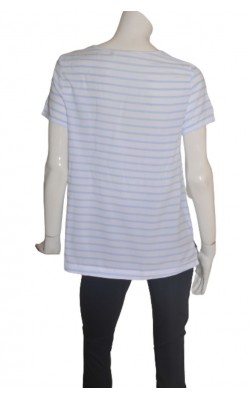 Top alb din vascoza H&M, marime 40