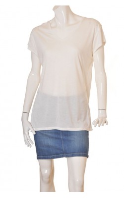 Top alb Never Denim, marime L