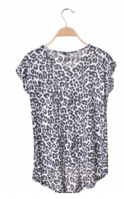 Top asimetric animal print River Island, 11-12 ani