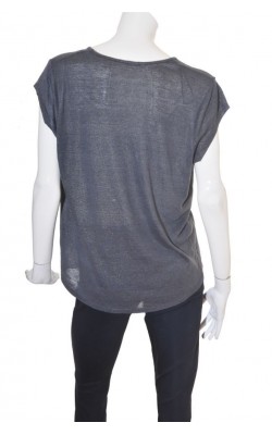 Top gri cu fir metalic H&M, marime XL