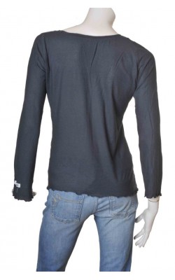 Top gri cu imprimeu H&M Sport, marime M