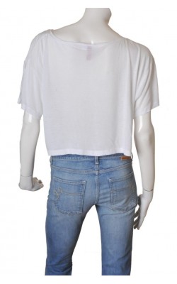 Top oversized cu imprimeu H&M, marime 38