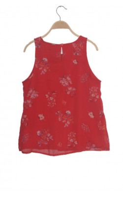 Top rosu Vero Moda, print floral, marime S