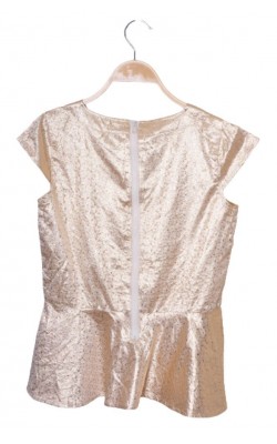 Top satin auriu Lindex, 13-14 ani