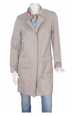 Trench gri cu guler rotund Sara Kelly by Ellos, marime 46