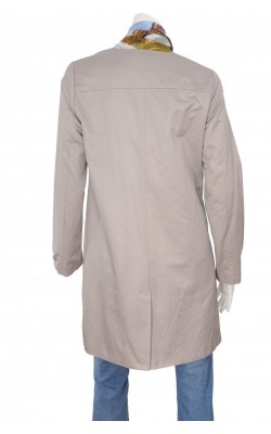 Trench gri cu guler rotund Sara Kelly by Ellos, marime 46