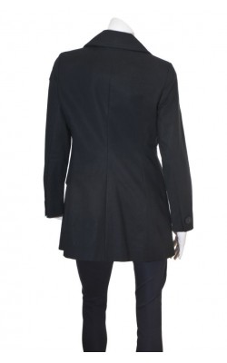 Trenci negru cambrat Ril's, tesatura ferma bumbac, marime M