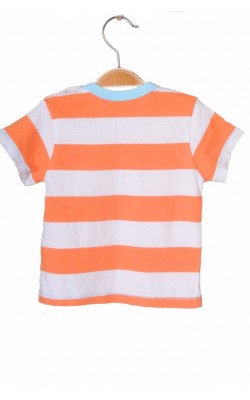 Tricou alb cu oranj Marks&Spencer, 12-18 luni