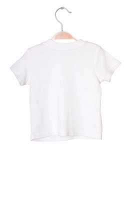 Tricou alb din bumbac George, 6-9 luni, 9.5 kg