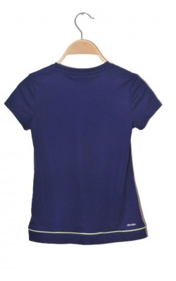 Tricou albastru tenis Adidas Climalite, 9-10 ani