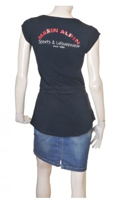 Tricou bleumarin cu imprimeu Marin Alpin, marime S