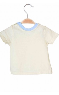 Tricou galben cu bleu George, 0-3 luni