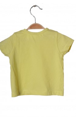 Tricou galben din bumbac Mini Club, 6-9 luni