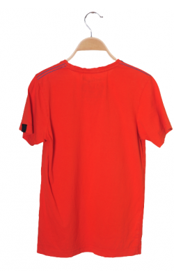 Tricou oranj cu imprimeu C&A, 13-14 ani