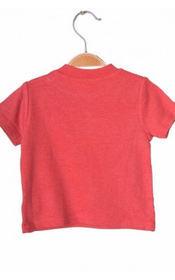 Tricou rosu cu imprimeu George, 6-9 luni