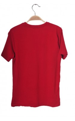 Tricou rosu din bumbac Lindex, 10-12 ani