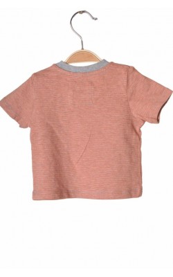 Tricou gri cu oranj Tu, 0-3 luni