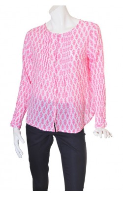 Tunica alba cu flori Indiska, marime XL