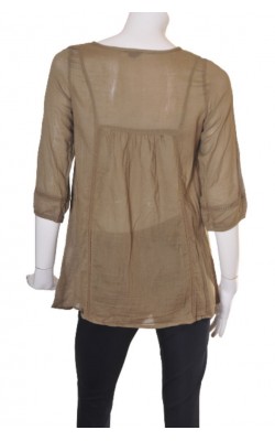 Tunica bumbac subtire Vero Moda, culoare kaki, marime S