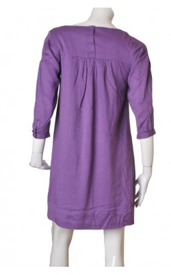 Tunica mov Fransa, bust brodat, marime 38