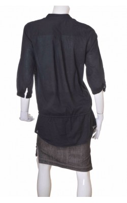 Tunica neagra bumbac texturat Cubus, marime M