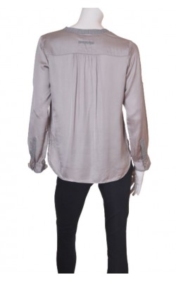 Tunica satin gri Plus Fine, marime L