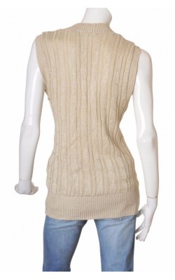 Vesta lunga tricot cu fir metalic Lene V., marime L