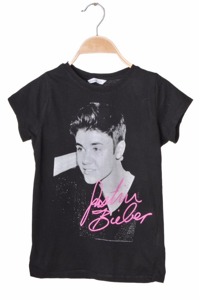 Imperial teenager cowboy Tricou negru Cubus, imprimeu Justin Bieber, 10-11 ani copii, pret 20 RON -  MyDressing.ro